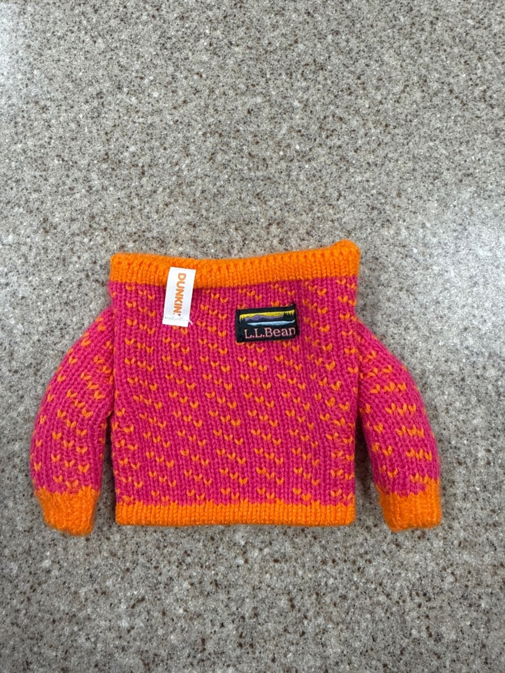 Dunkin’ x L.L.Bean Birdseye Sweater Cup Sleeve